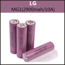 Auténtico LG Mg1 (2900mAh / 10A) 18650 baterías recargables para E Cig
